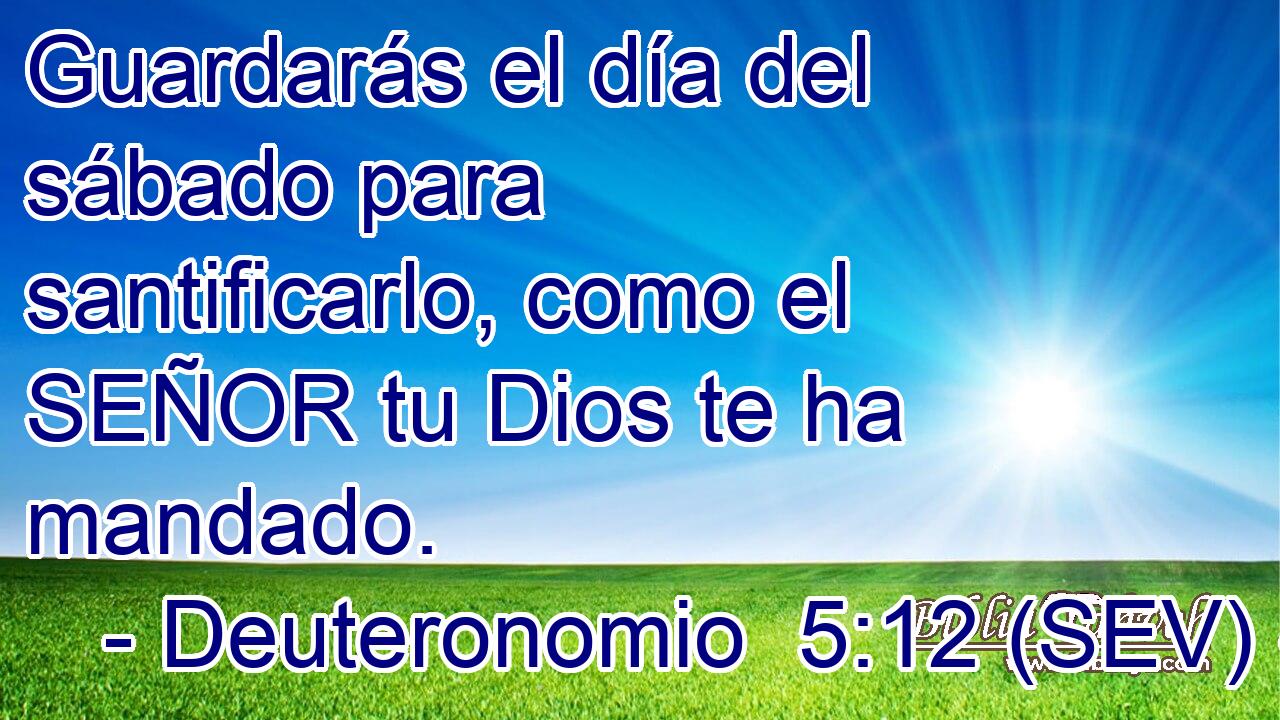 Guardarás el día del sábado para santificarlo, como el SEÑOR tu Dios te ha mandado.