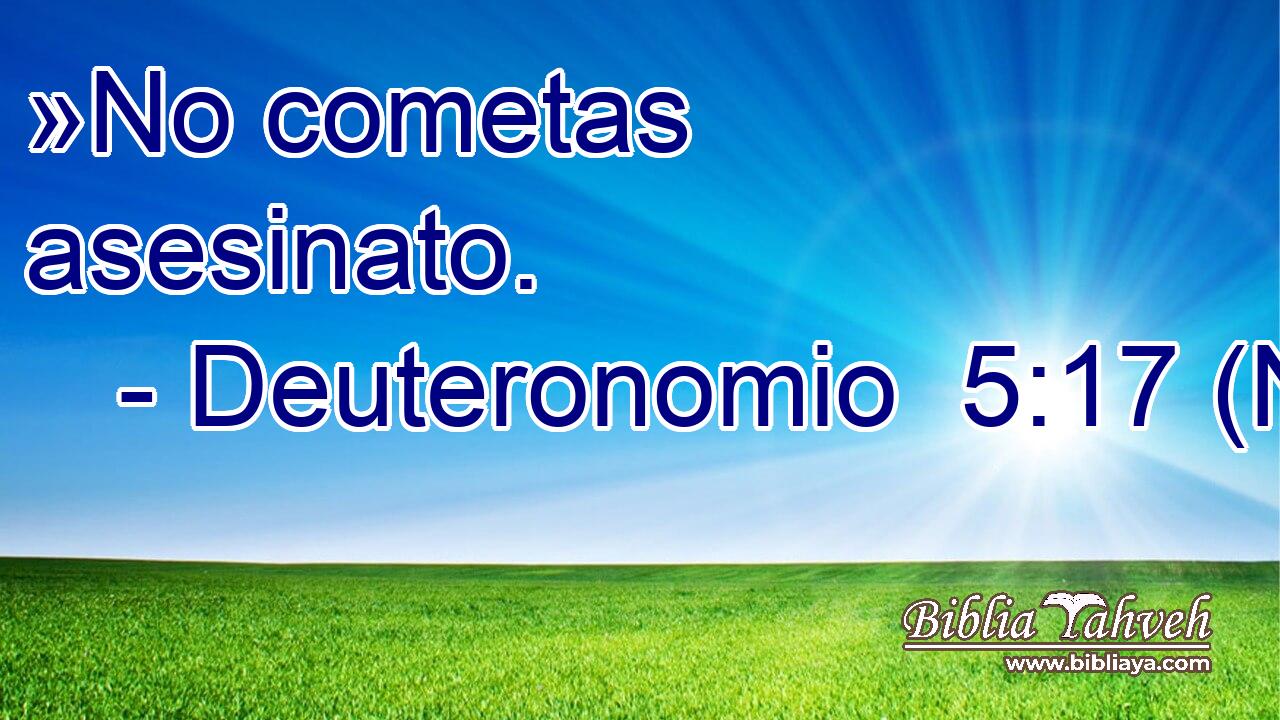 »No cometas asesinato.