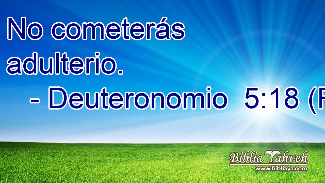 No cometerás adulterio.