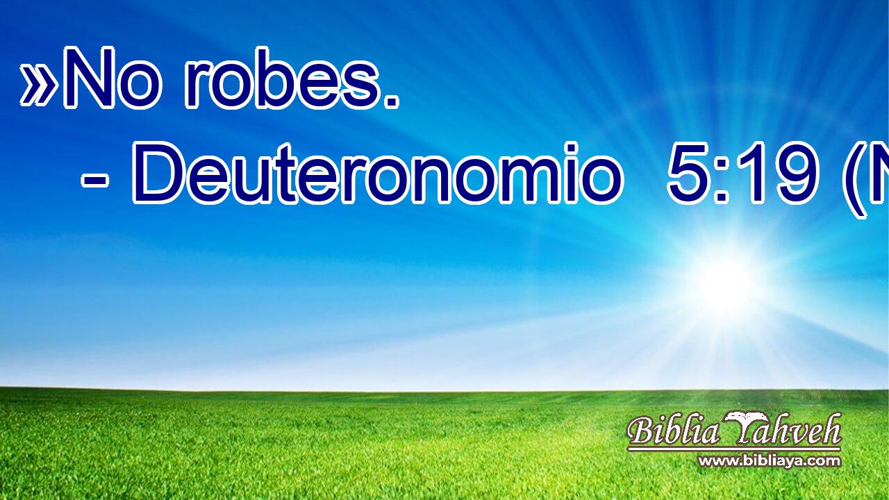 »No robes.