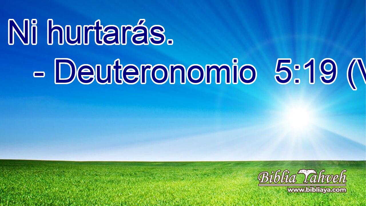  Ni hurtarás. 
