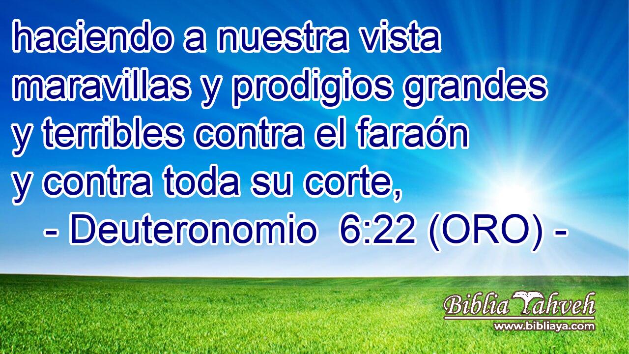  haciendo a nuestra vista maravillas y prodigios grandes y terribles contra el faraón y contra toda su corte, 