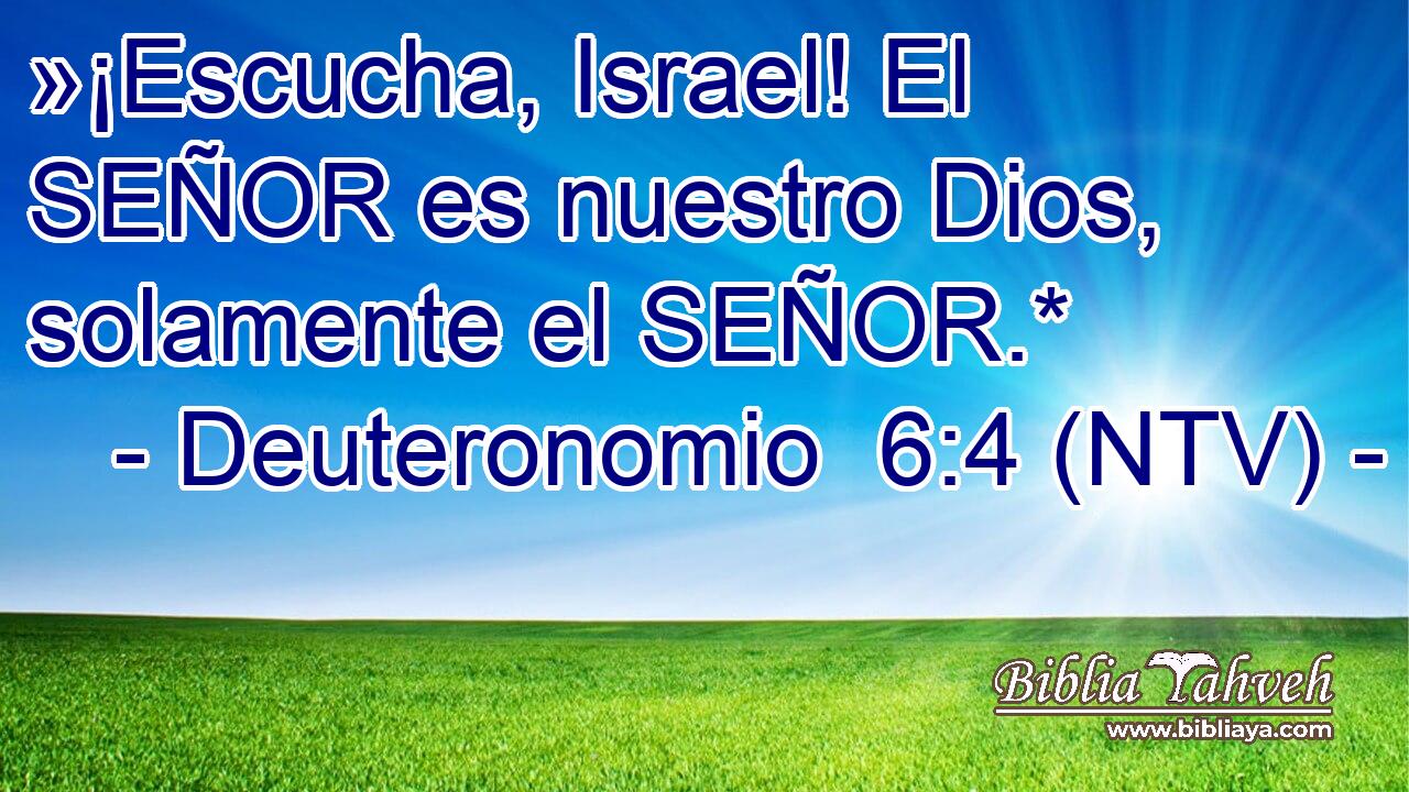 »¡Escucha, Israel! El SEÑOR es nuestro Dios, solamente el SEÑOR.*