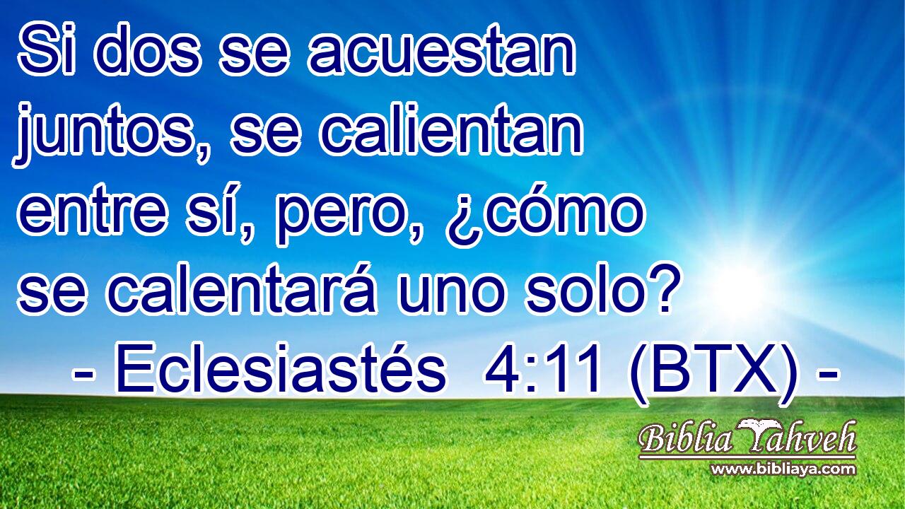 Si dos se acuestan juntos, se calientan entre sí, pero, ¿cómo se calentará uno solo?
