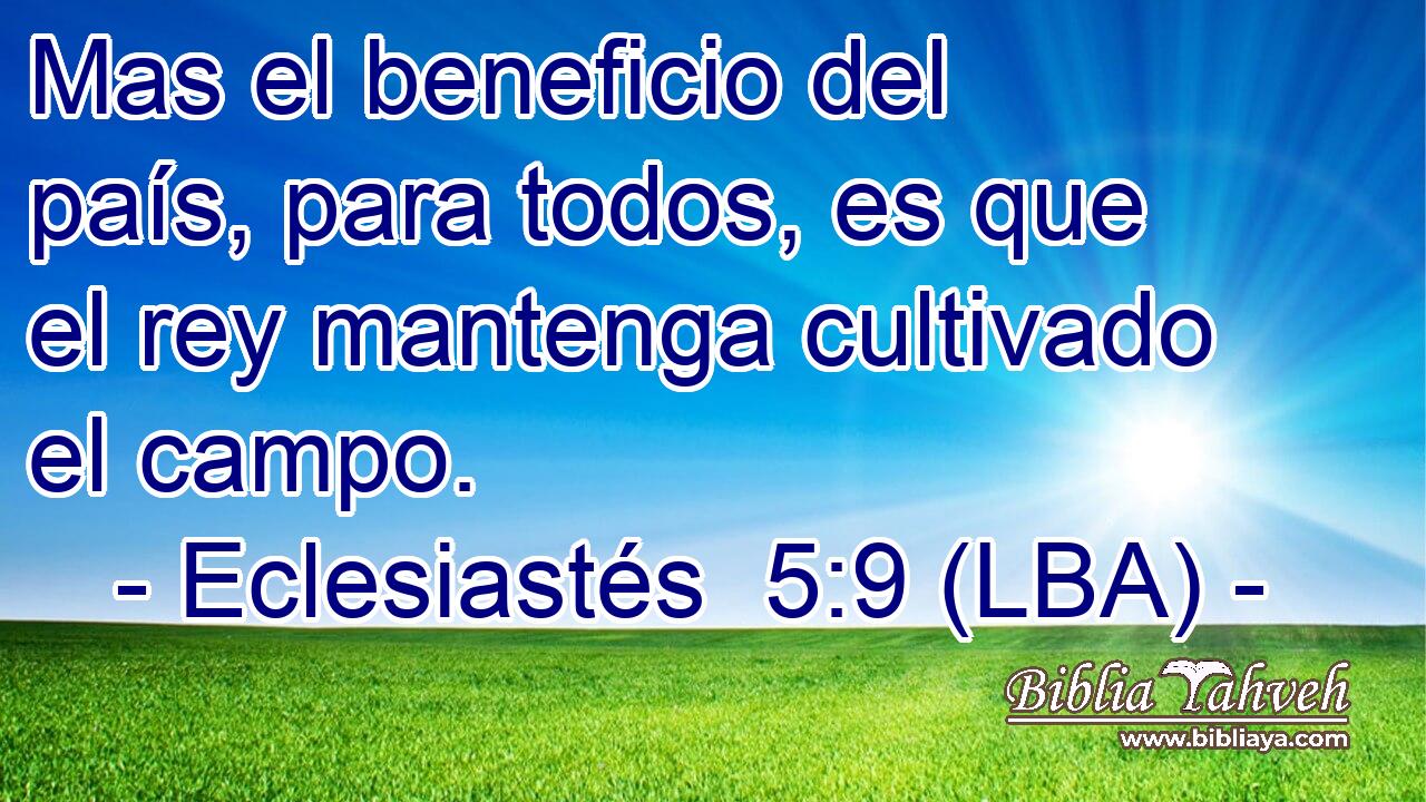 Mas el beneficio del país, para todos, es que el rey mantenga cultivado el campo.