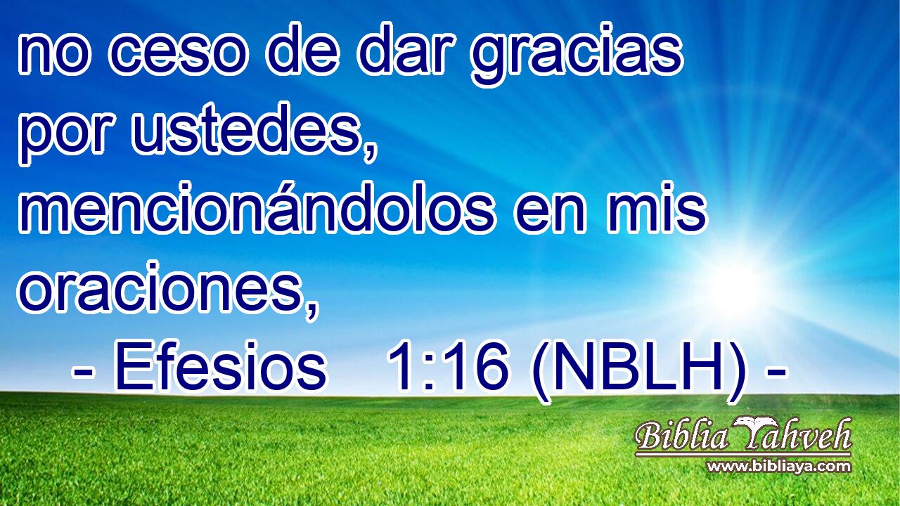  no ceso de dar gracias por ustedes, mencionándolos en mis oraciones, 