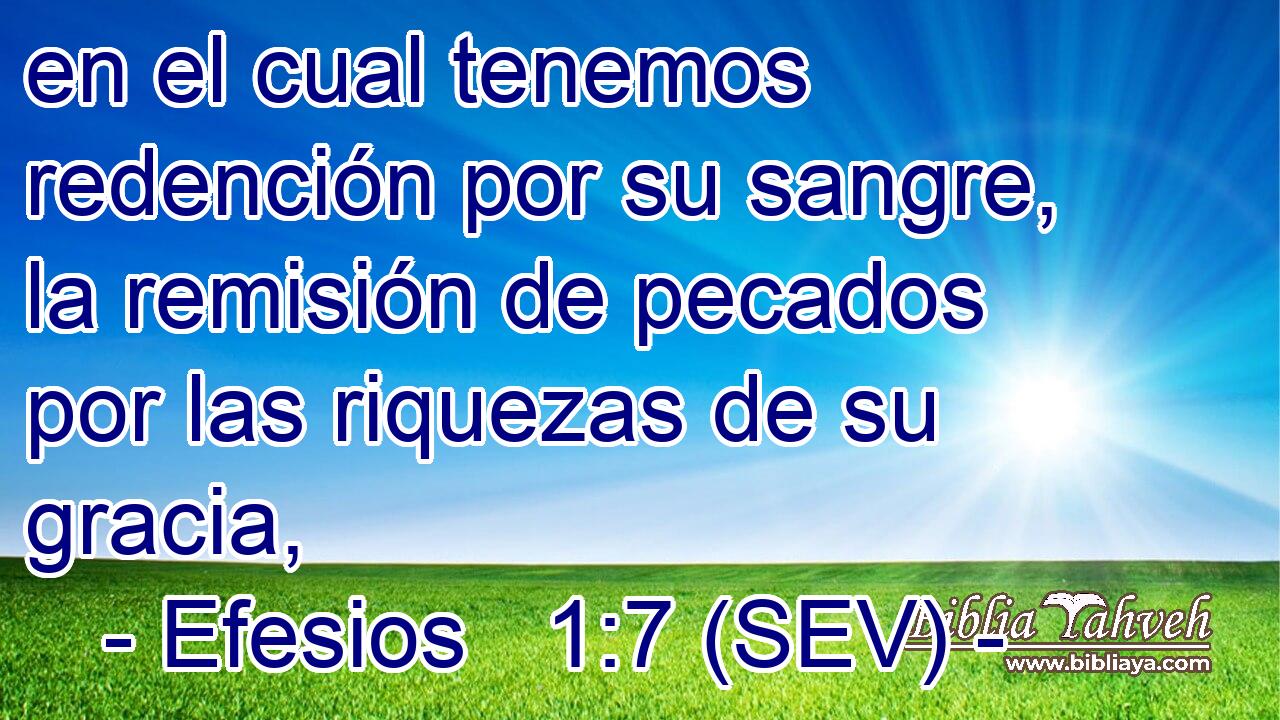 en el cual tenemos redención por su sangre, la remisión de pecados por las riquezas de su gracia,