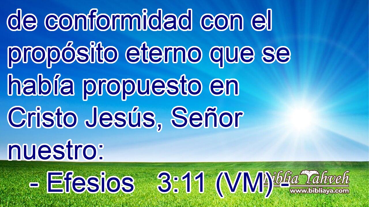  de conformidad con el propósito eterno que se había propuesto en Cristo Jesús, Señor nuestro: 