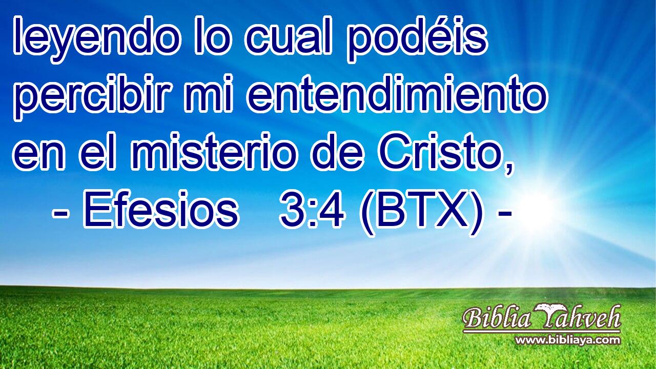 leyendo lo cual podéis percibir mi entendimiento en el misterio de Cristo,