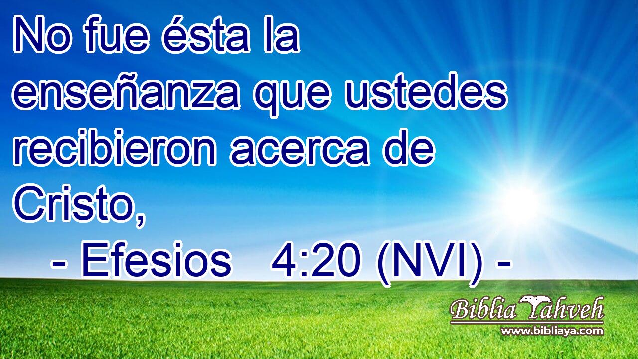 efesios 4 20 nvi