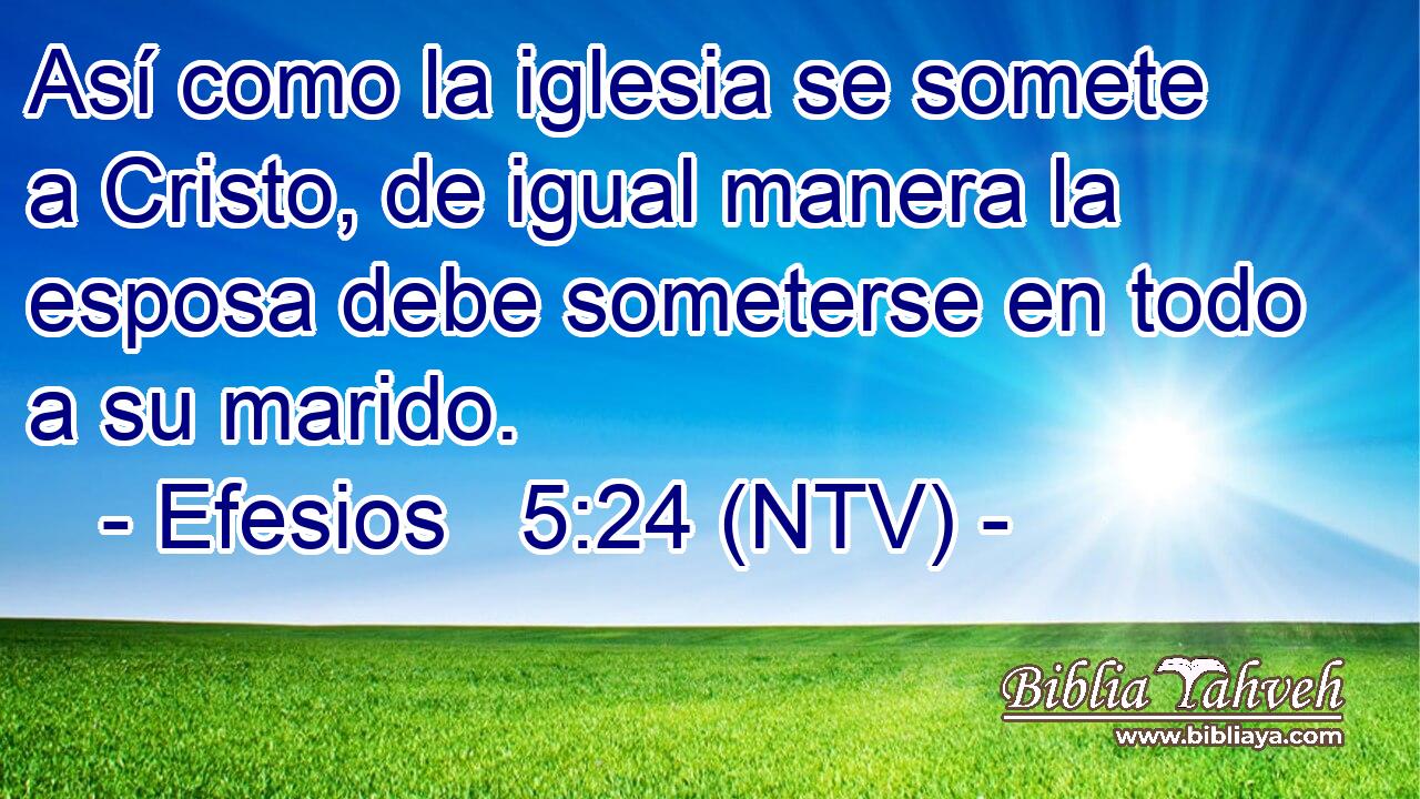 Así como la iglesia se somete a Cristo, de igual manera la esposa debe someterse en todo a su marido.