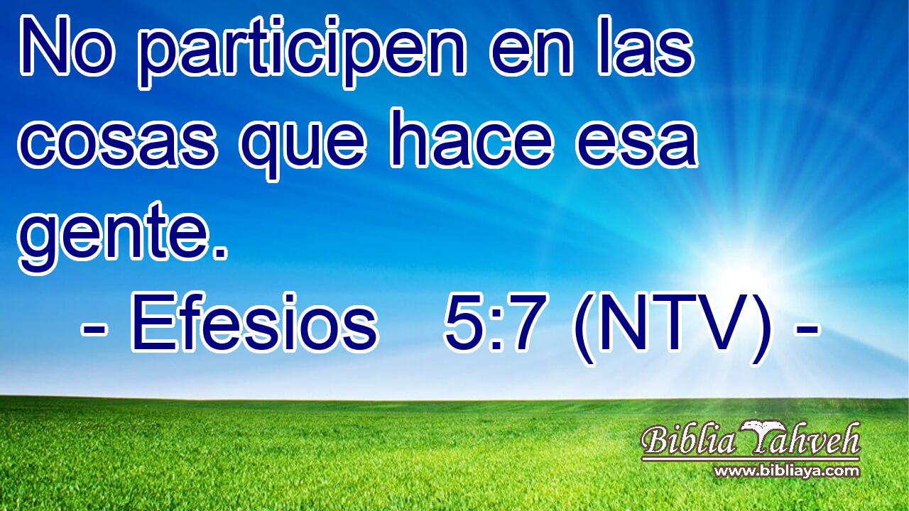 No participen en las cosas que hace esa gente.