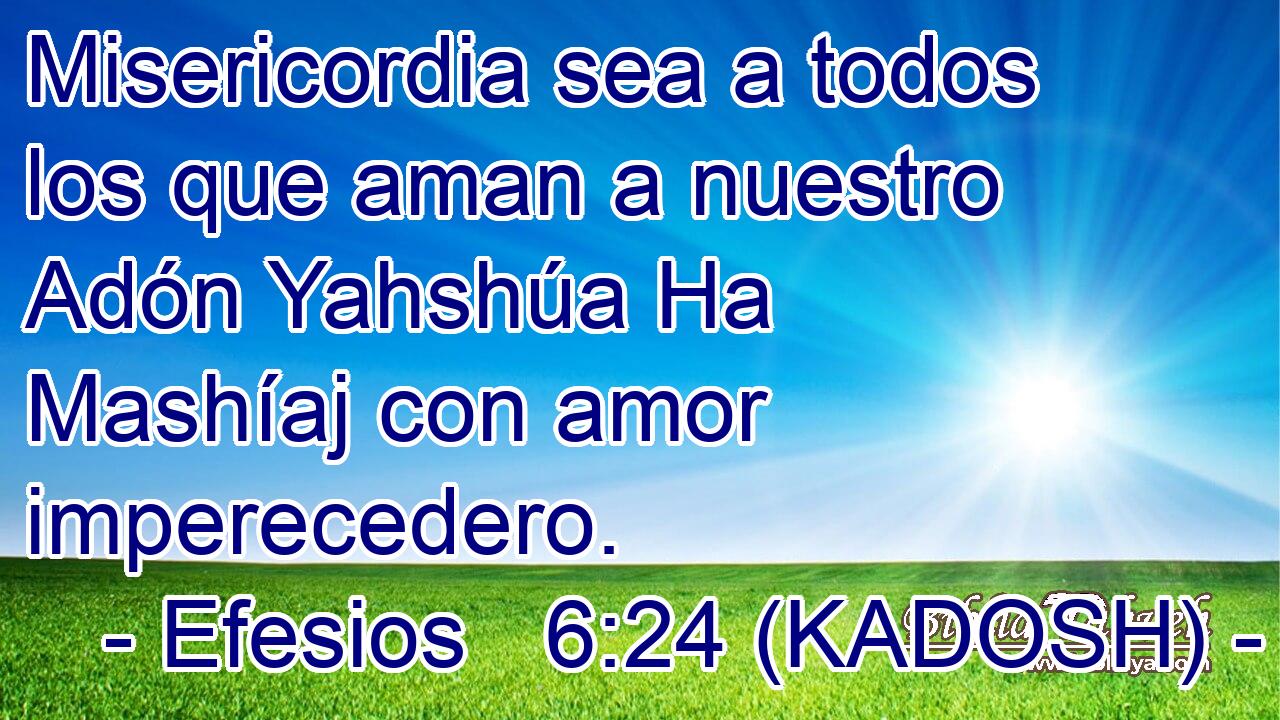  Misericordia sea a todos los que aman a nuestro Adón Yahshúa Ha Mashíaj con amor imperecedero. 