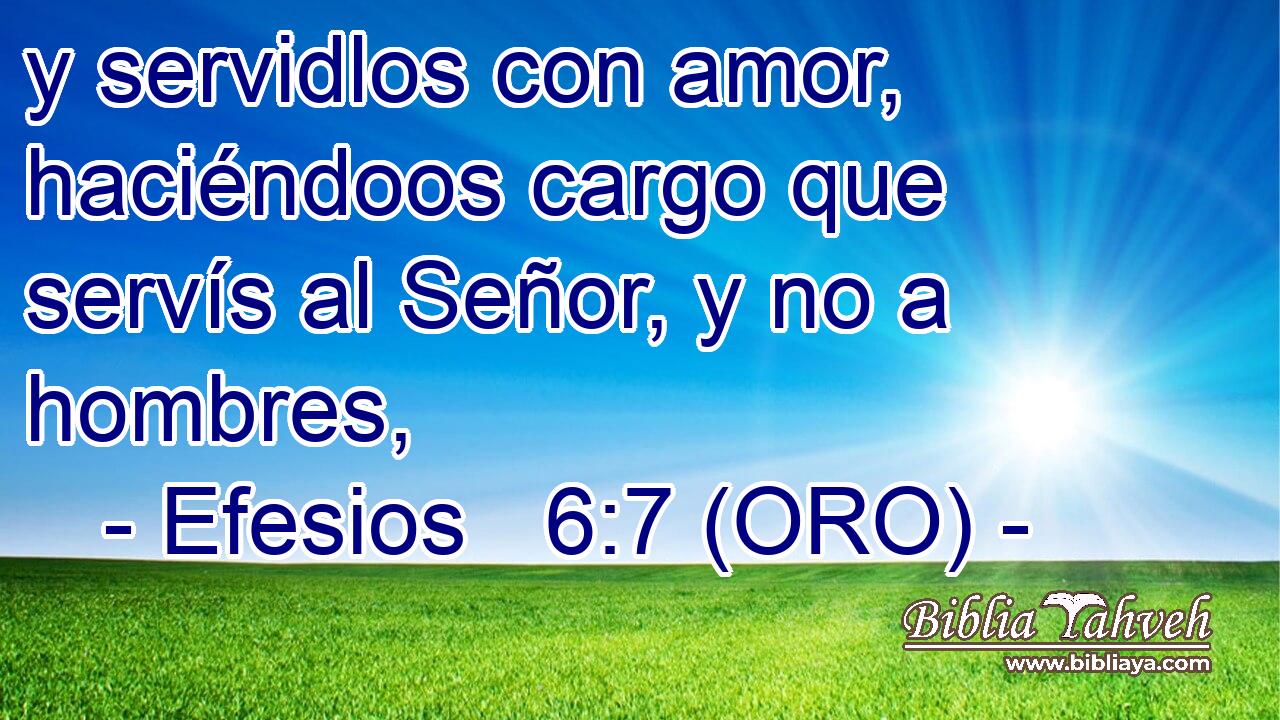  y servidlos con amor, haciéndoos cargo que servís al Señor, y no a hombres, 