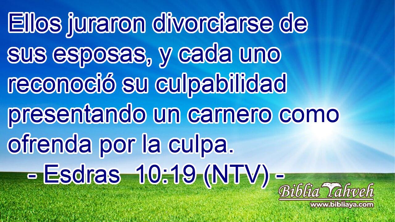 Ellos juraron divorciarse de sus esposas, y cada uno reconoció su culpabilidad presentando un carnero como ofrenda por la culpa.