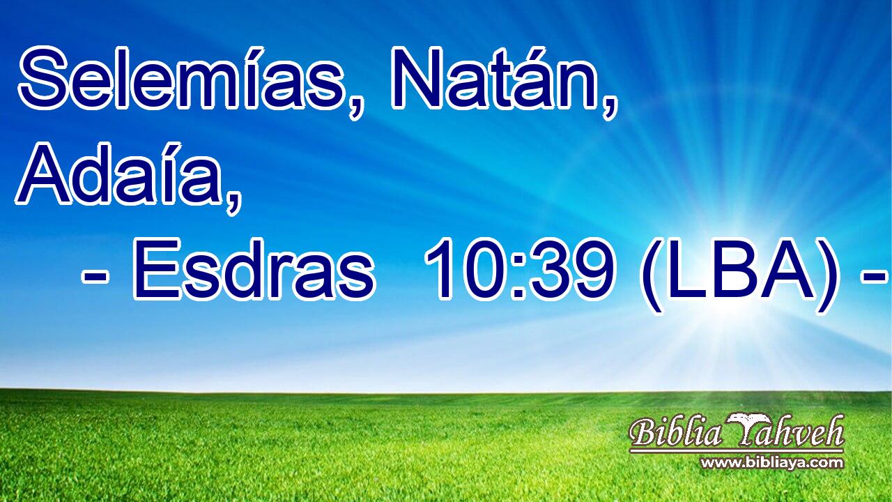 Selemías, Natán, Adaía,