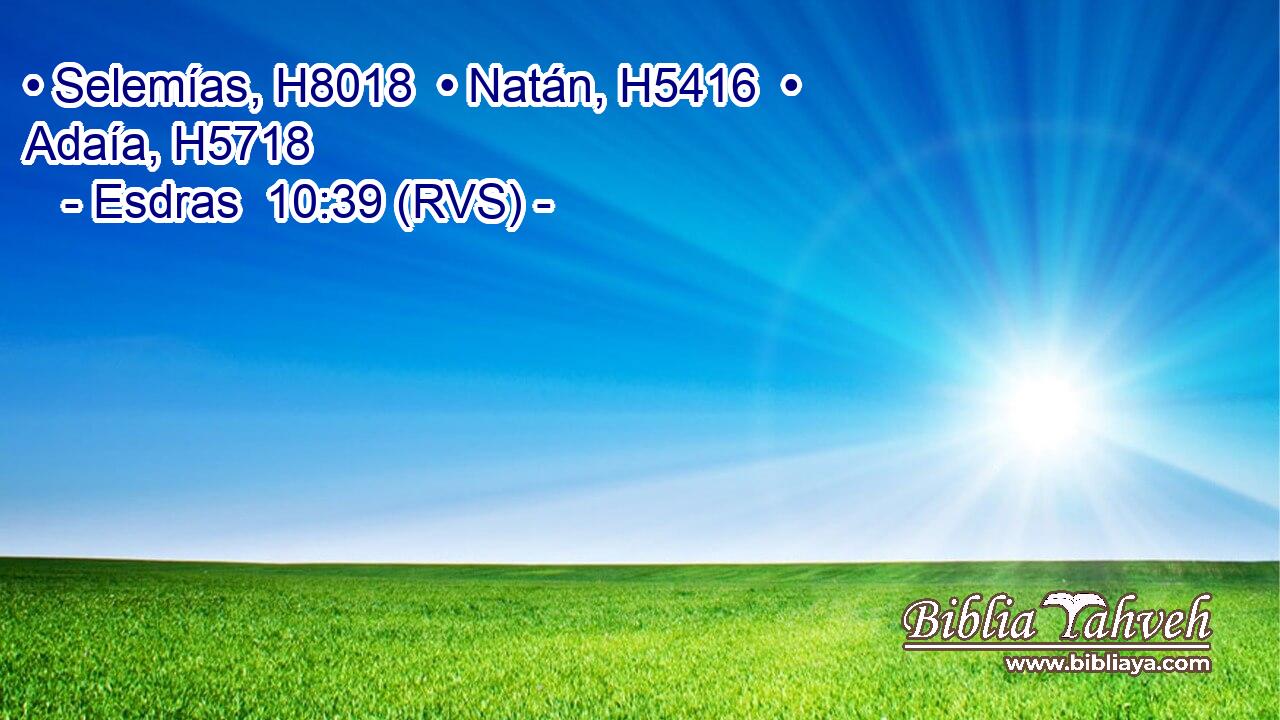 • Selemías, H8018  • Natán, H5416  • Adaía, H5718  
