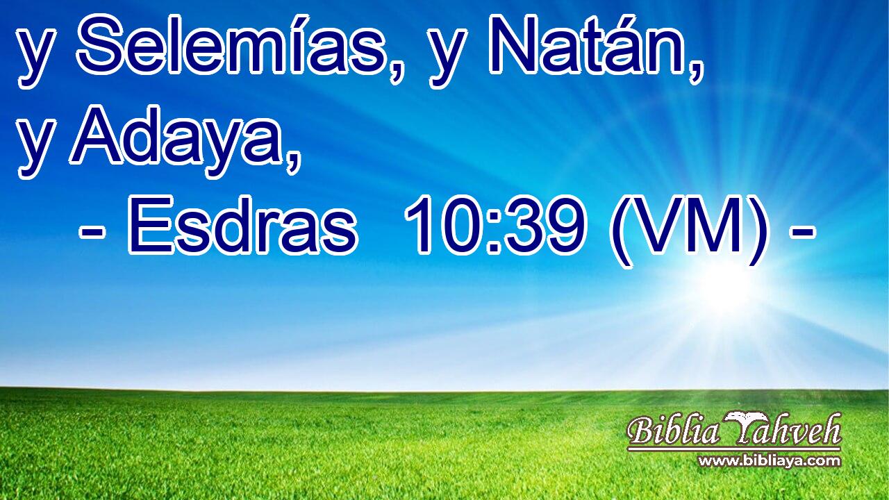  y Selemías, y Natán, y Adaya, 