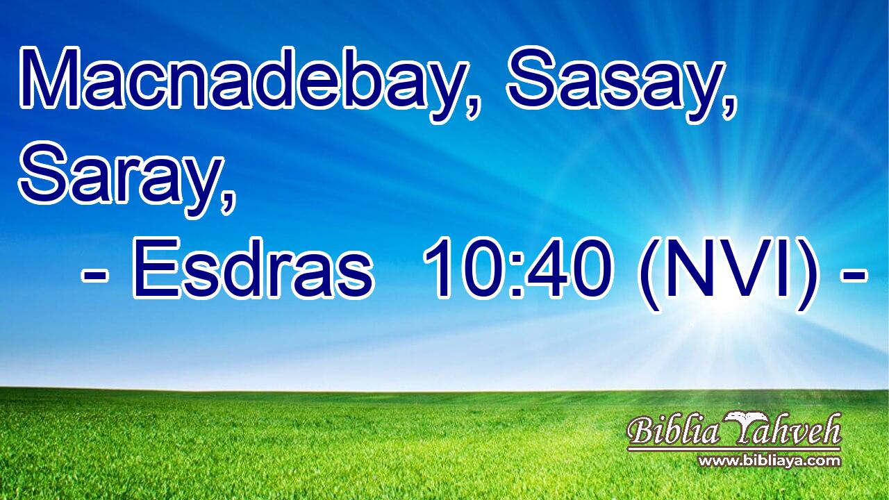  Macnadebay, Sasay, Saray, 