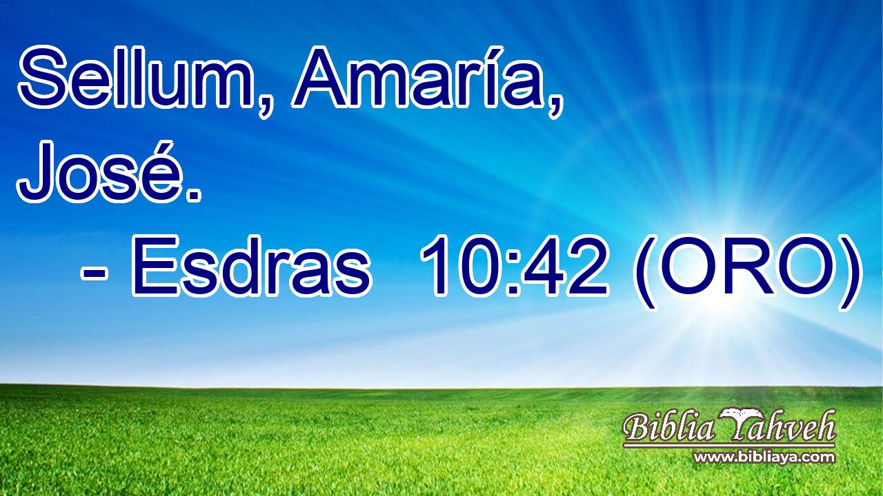  Sellum, Amaría, José. 
