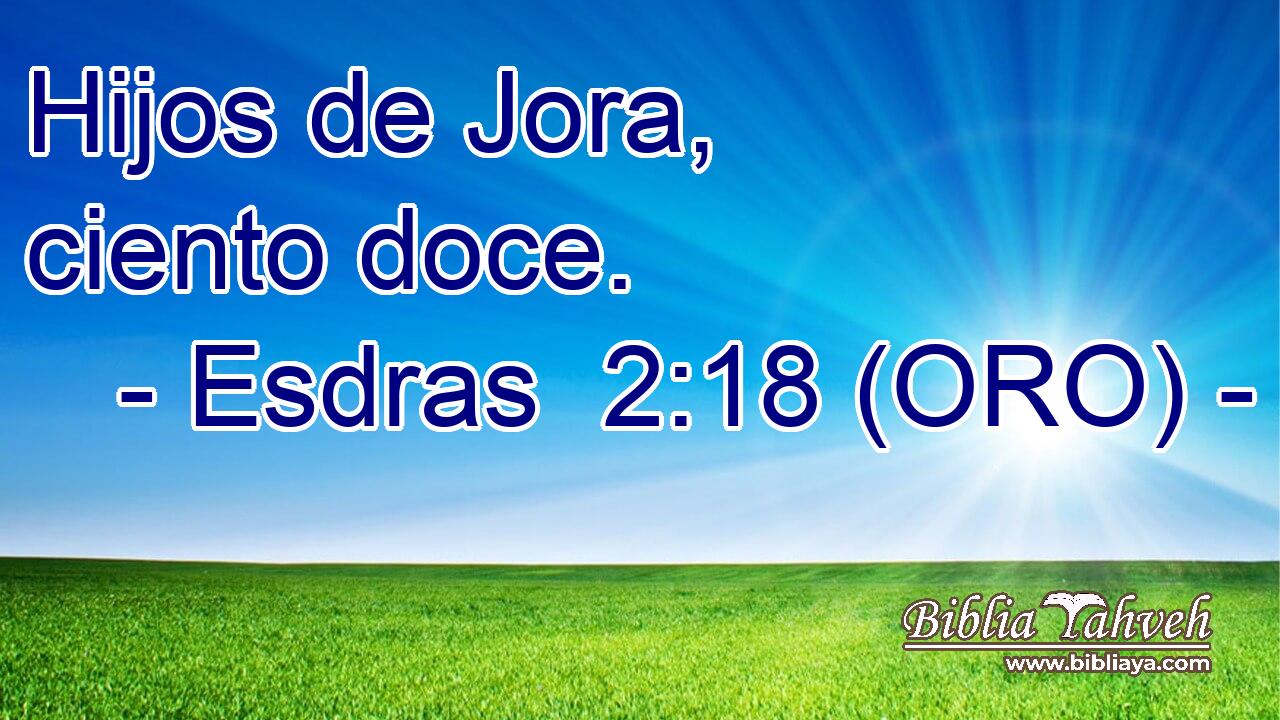 Hijos de Jora, ciento doce. 