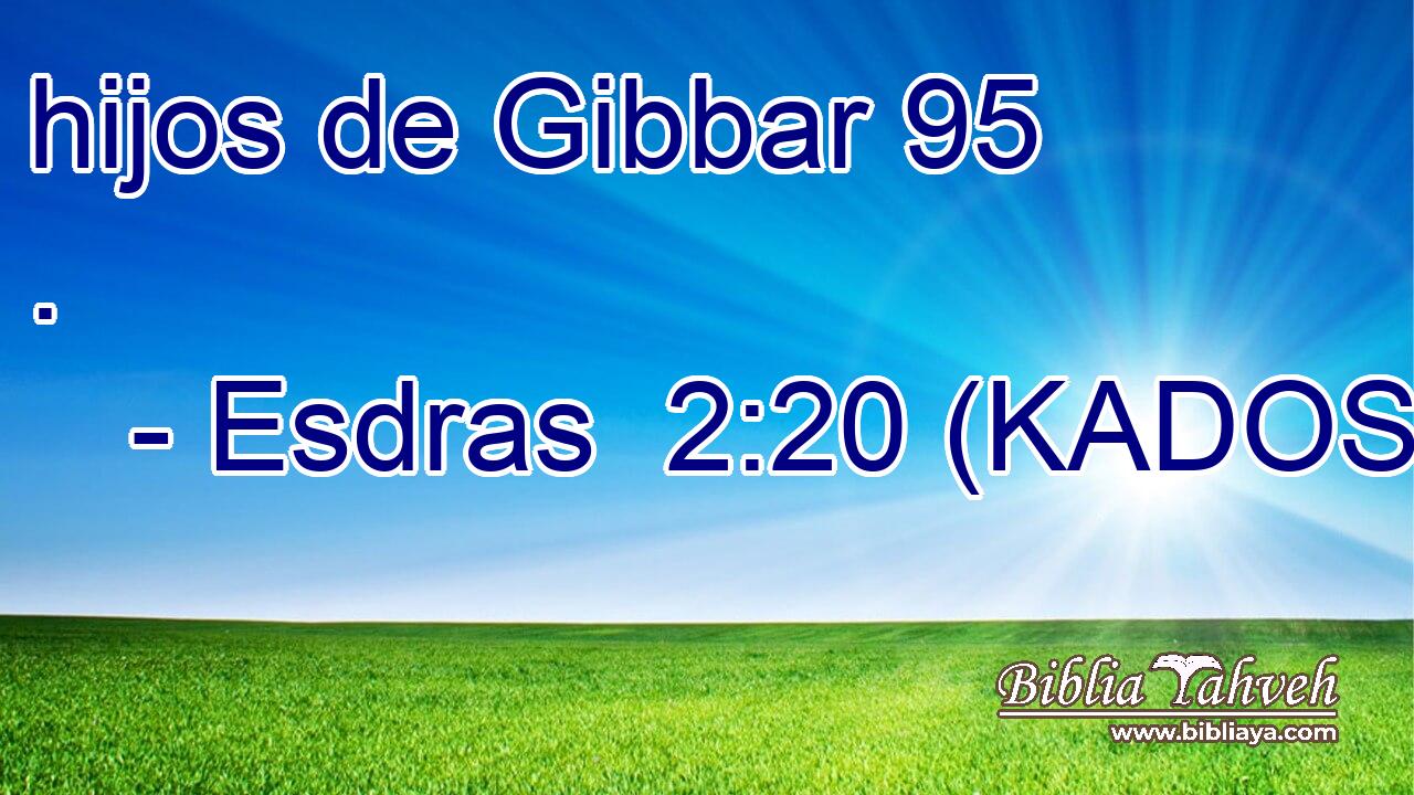  hijos de Gibbar 95 . 