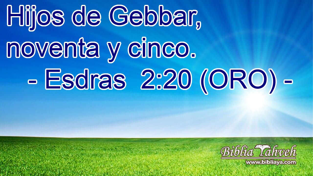  Hijos de Gebbar, noventa y cinco. 