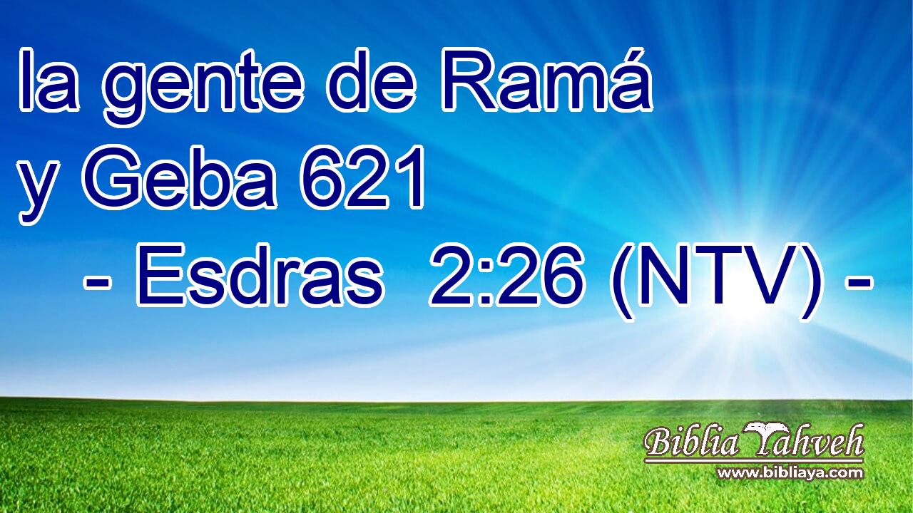 la gente de Ramá y Geba 621  