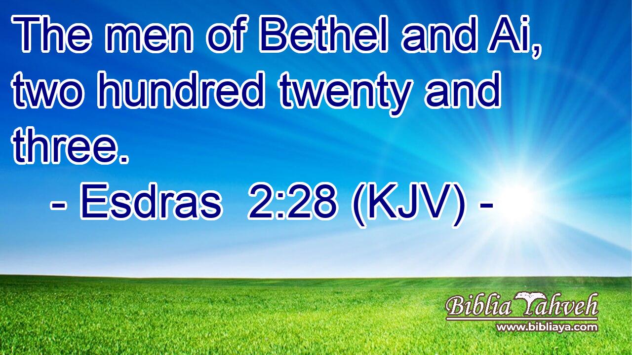The men of Bethel and Ai, two hundred twenty and three.