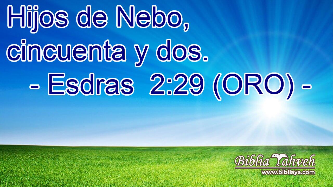  Hijos de Nebo, cincuenta y dos. 