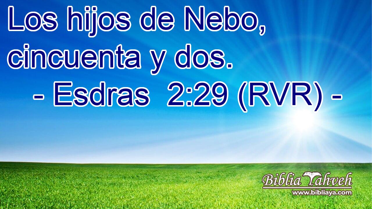 Los hijos de Nebo, cincuenta y dos.