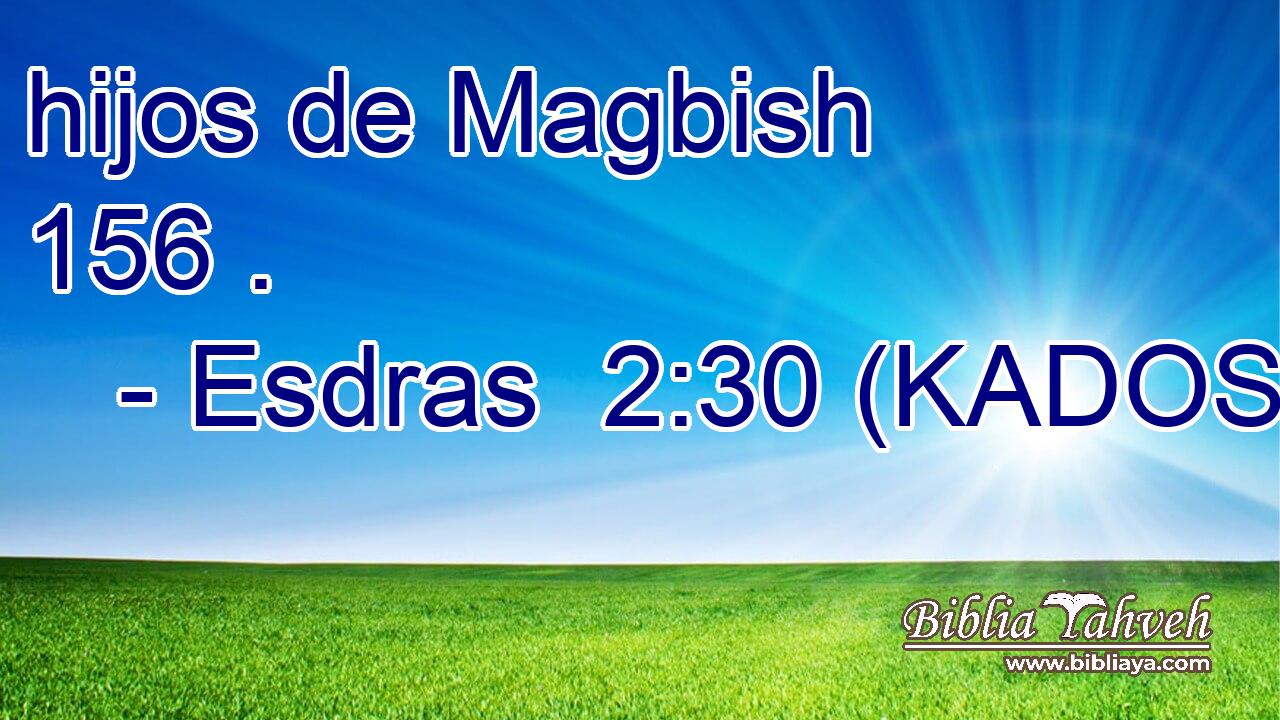  hijos de Magbish 156 . 
