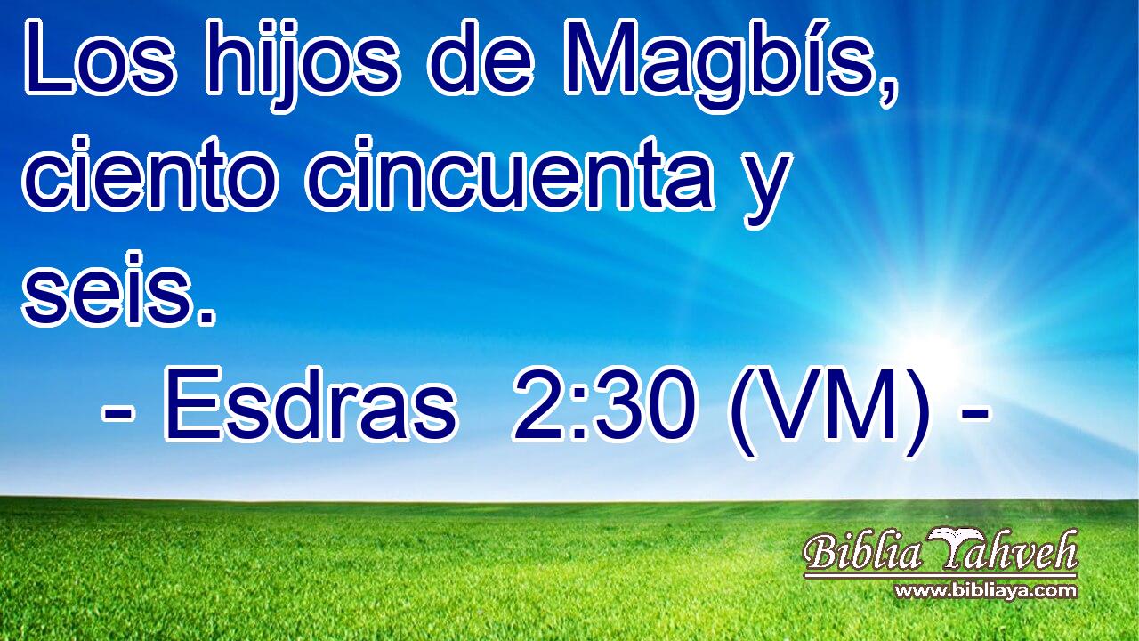  Los hijos de Magbís, ciento cincuenta y seis. 