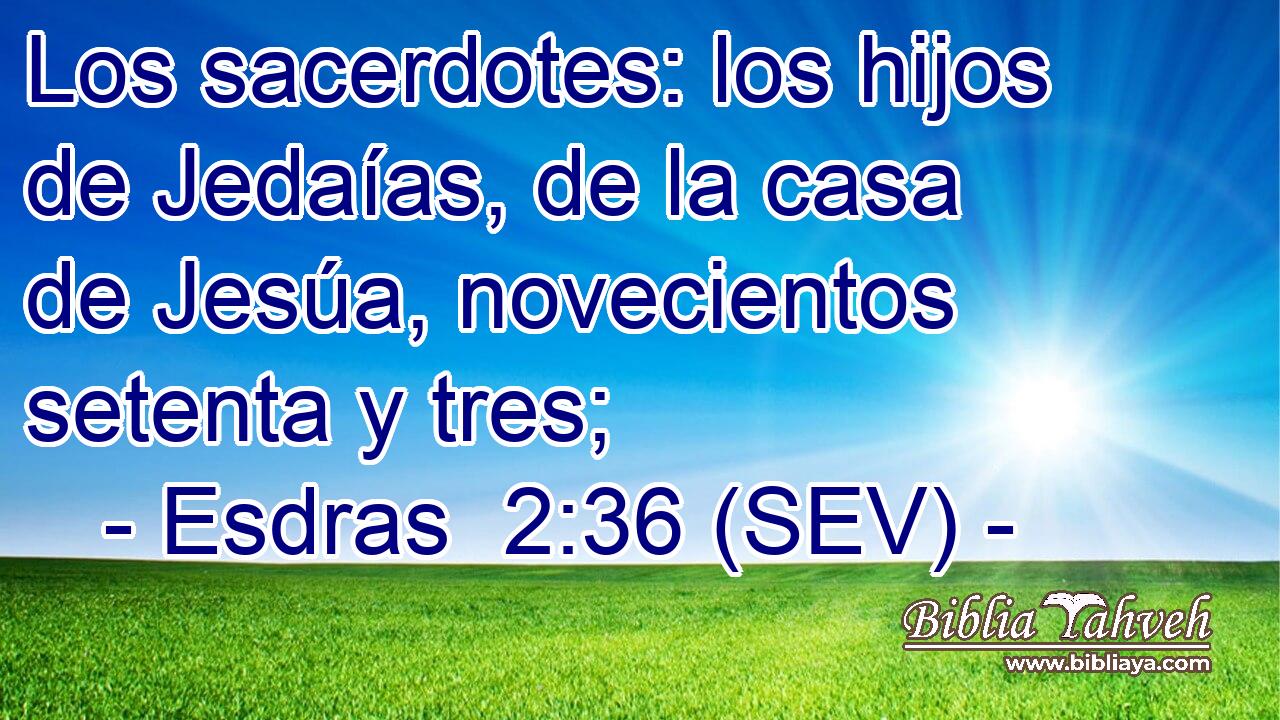Los sacerdotes: los hijos de Jedaías, de la casa de Jesúa, novecientos setenta y tres;