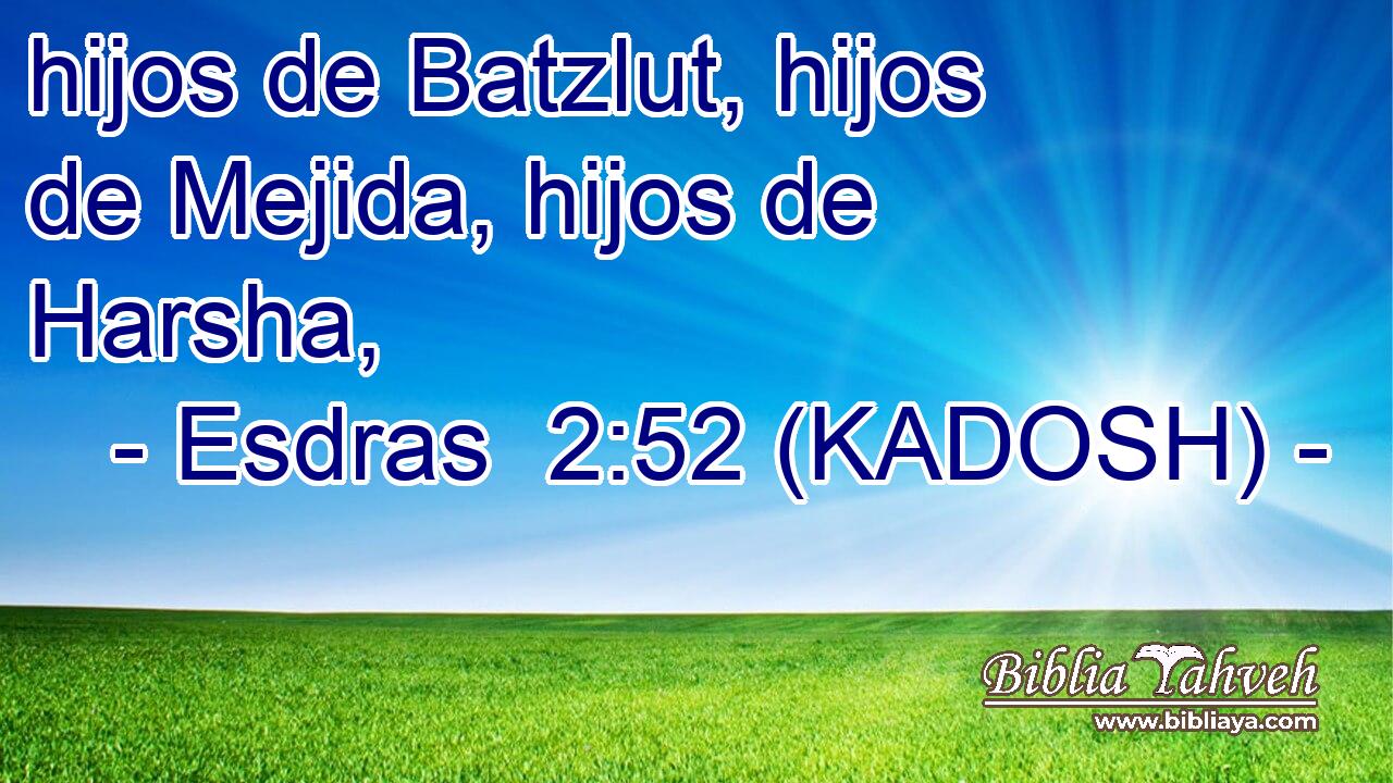  hijos de Batzlut, hijos de Mejida, hijos de Harsha, 
