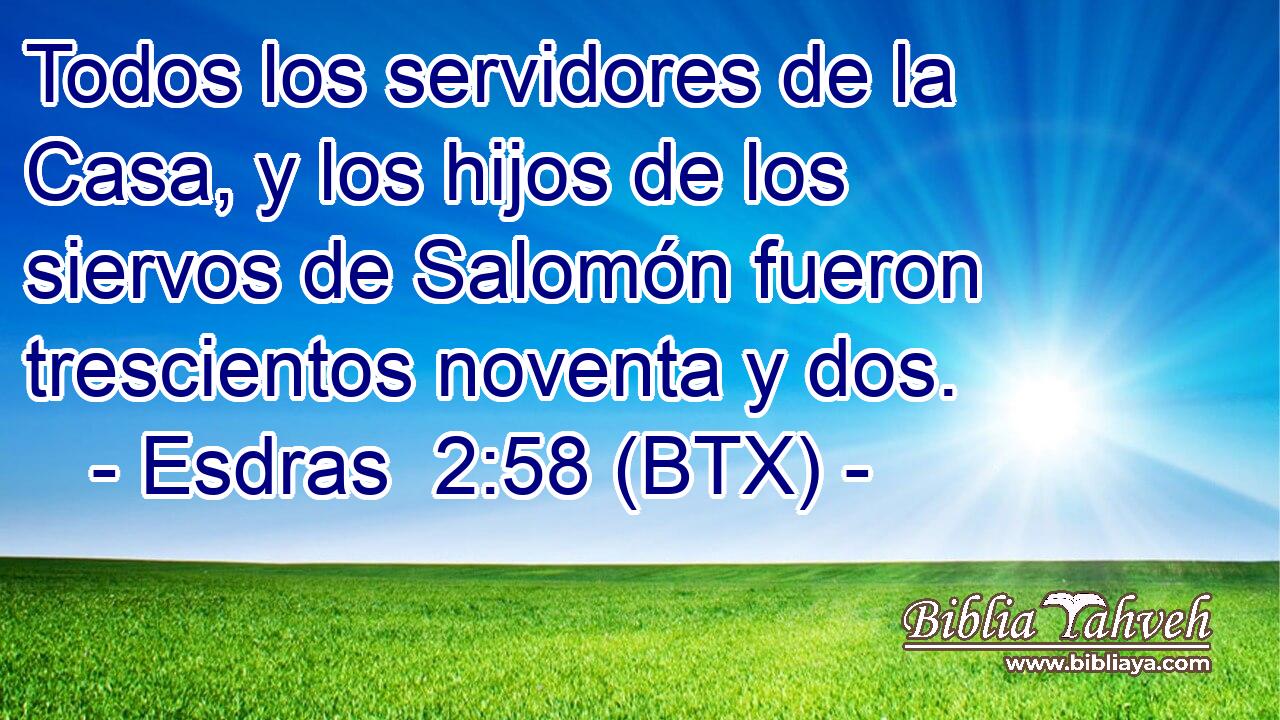 Todos los servidores de la Casa, y los hijos de los siervos de Salomón fueron trescientos noventa y dos.