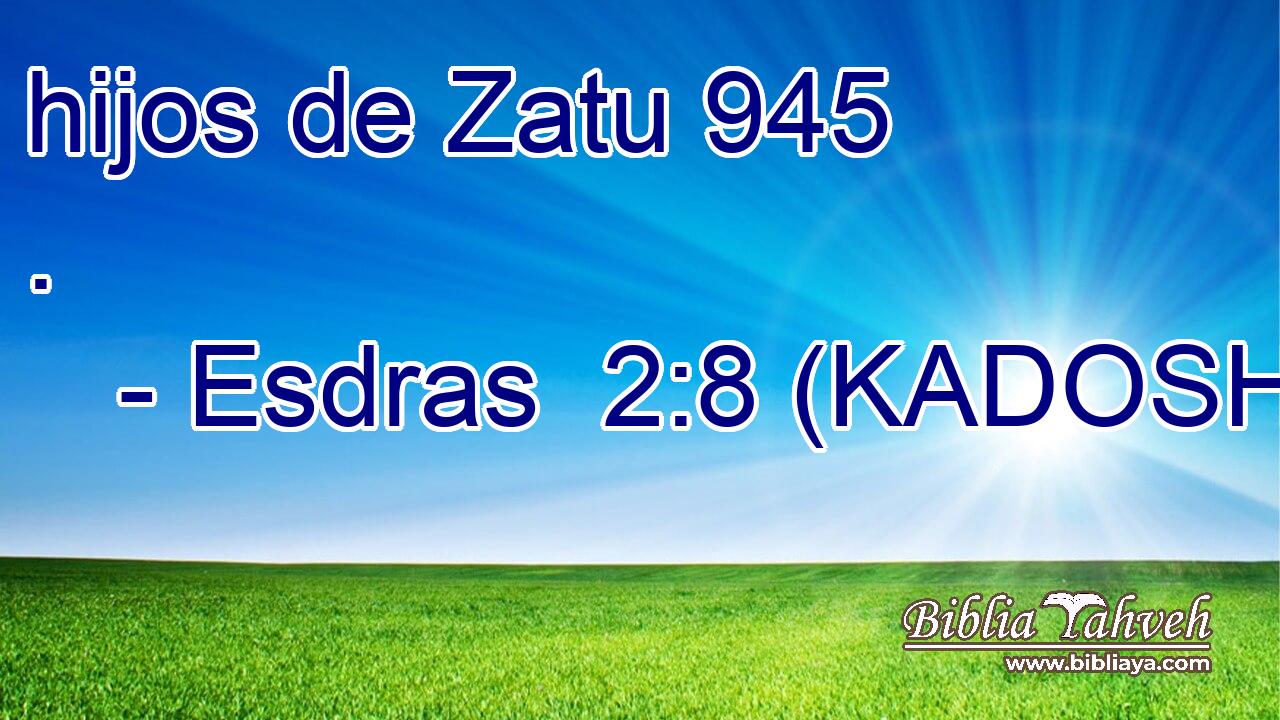  hijos de Zatu 945 . 
