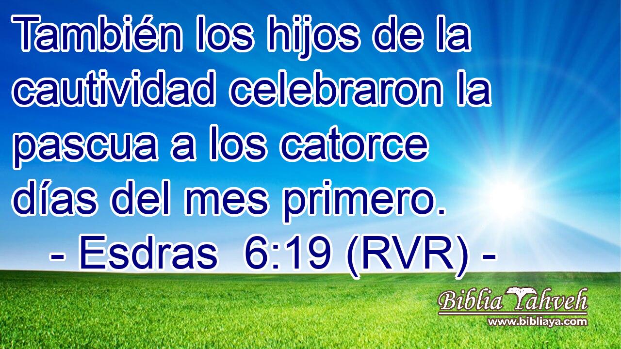 También los hijos de la cautividad celebraron la pascua a los catorce días del mes primero.
