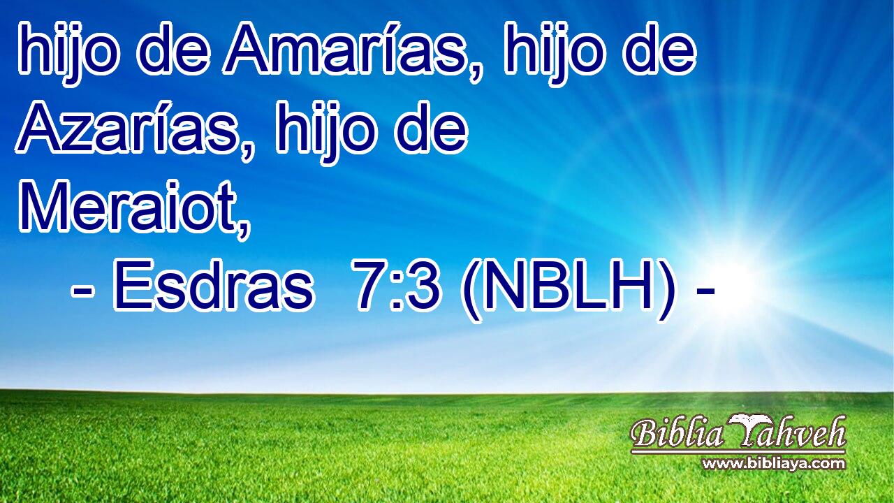  hijo de Amarías, hijo de Azarías, hijo de Meraiot, 