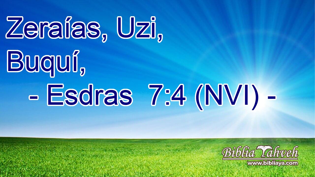  Zeraías, Uzi, Buquí, 