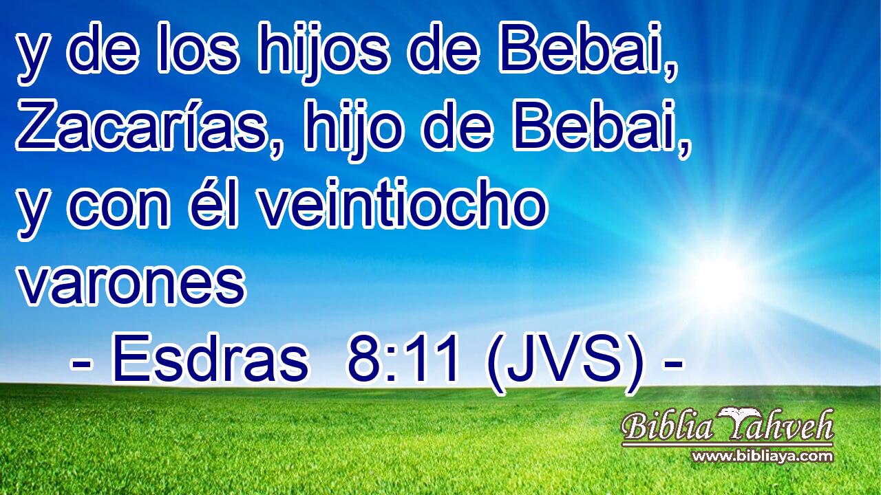 y de los hijos de Bebai, Zacarías, hijo de Bebai, y con él veintiocho varones