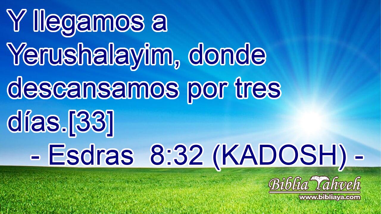  Y llegamos a Yerushalayim, donde descansamos por tres días.[33] 