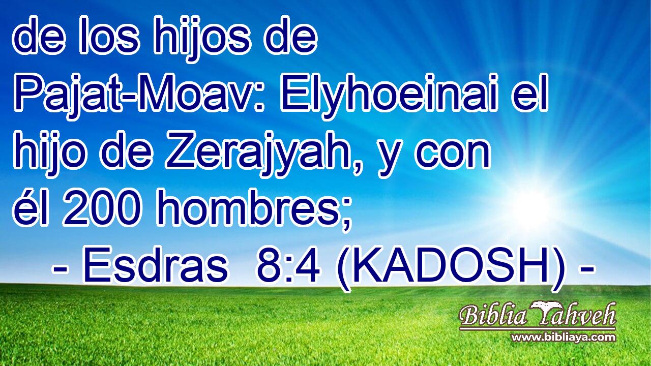  de los hijos de Pajat-Moav: Elyhoeinai el hijo de Zerajyah, y con él 200 hombres; 