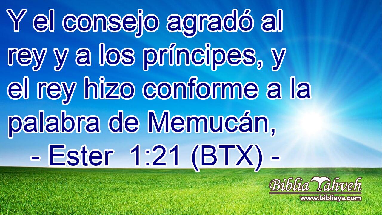 Y el consejo agradó al rey y a los príncipes, y el rey hizo conforme a la palabra de Memucán,