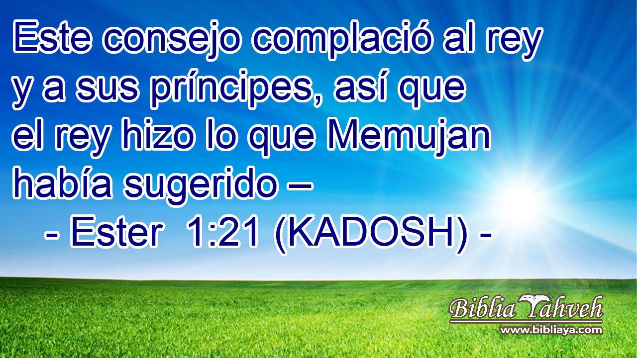  Este consejo complació al rey y a sus príncipes, así que el rey hizo lo que Memujan había sugerido – 