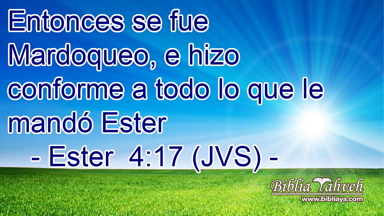 Entonces se fue Mardoqueo, e hizo conforme a todo lo que le mandó Ester