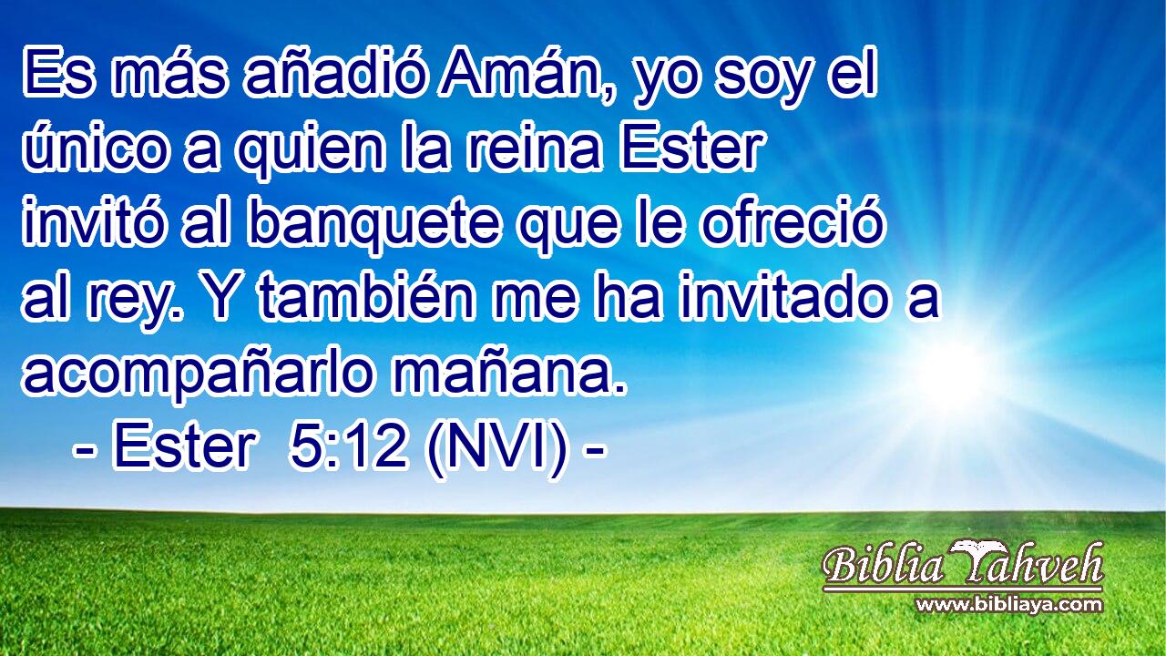  Es más añadió Amán, yo soy el único a quien la reina Ester invitó al banquete que le ofreció al rey. Y también me ha invitado a acompañarlo mañana. 