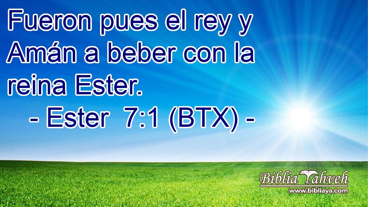 Fueron pues el rey y Amán a beber con la reina Ester.