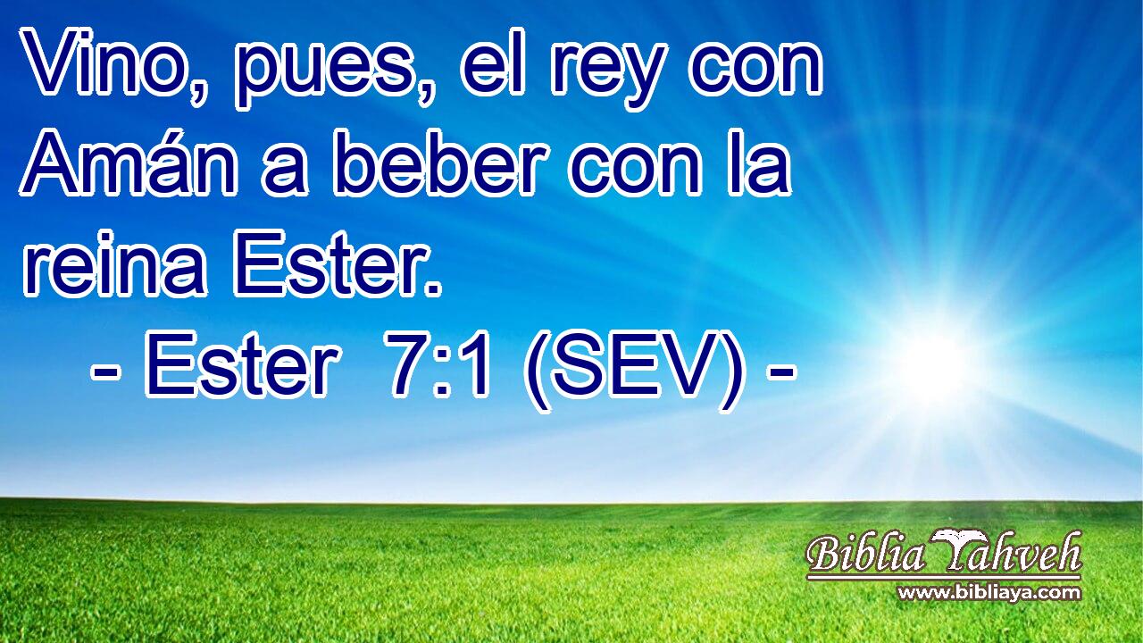 Vino, pues, el rey con Amán a beber con la reina Ester.