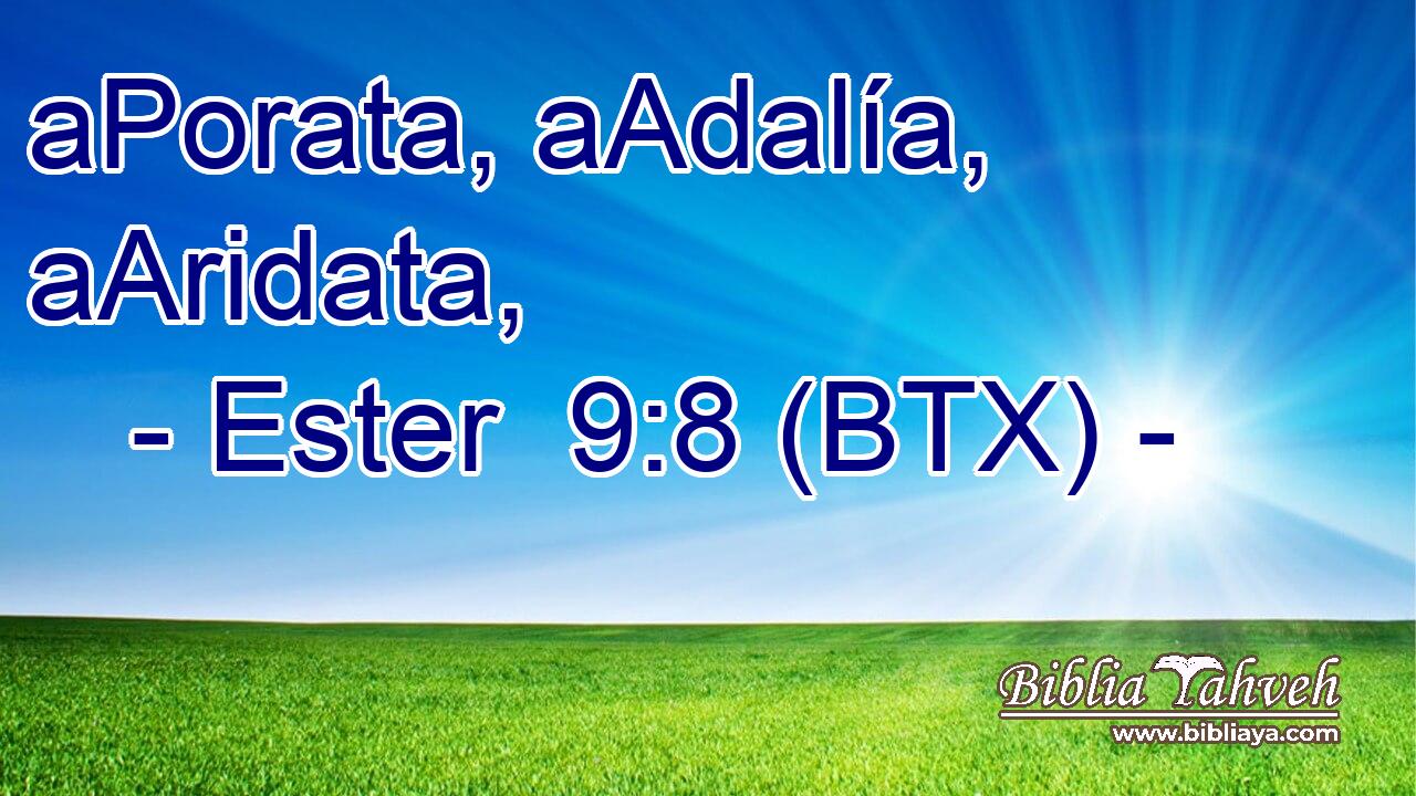 aPorata, aAdalía, aAridata,
